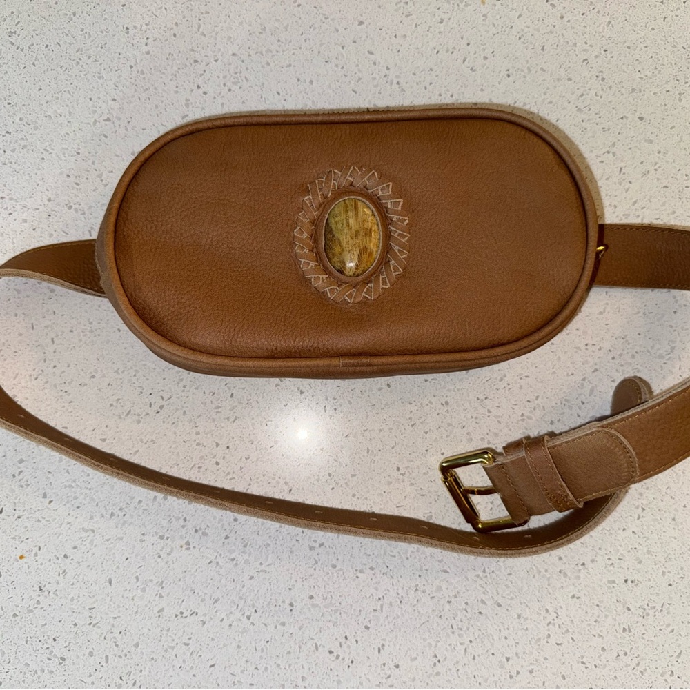 Gypsy Soul Designs Tan Leather Belt Bag